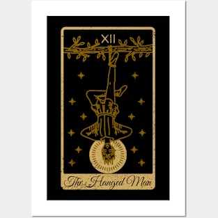 Tarot Card - The Hanged Man - Occult Gothic Halloween Posters and Art